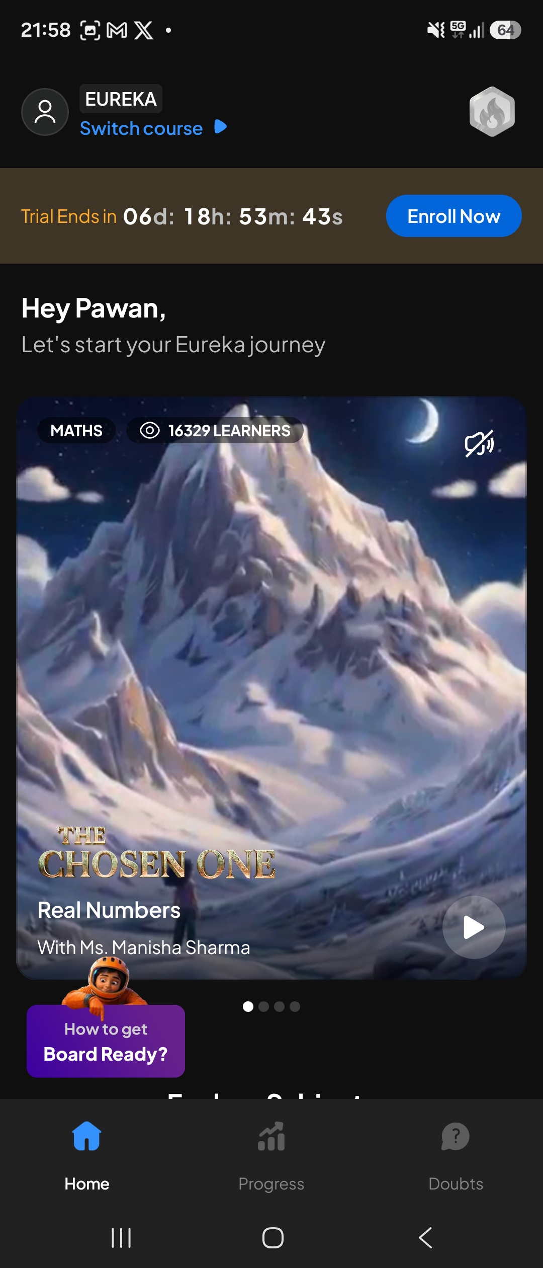Course / chapter tile (illustrated)