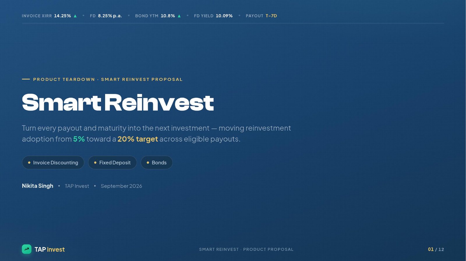 Smart Reinvest — Tap Invest